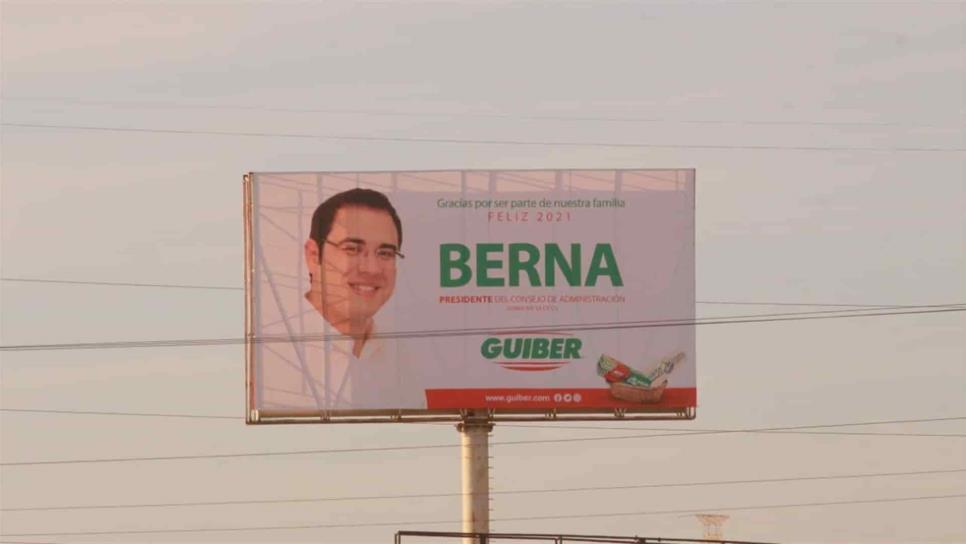 Aparecen espectaculares de “Berna” en el municipio de Ahome