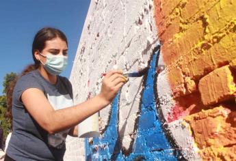Secretario de Educación inaugura mural de arte urbano en Los Mochis