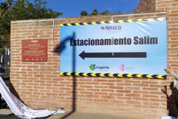 Inauguran estacionamiento de museo y teatro con el nombre de Salim