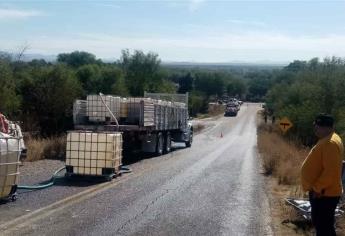 Se derraman 6 mil litros de ácido fosfórico cerca de la presa Josefa Ortiz