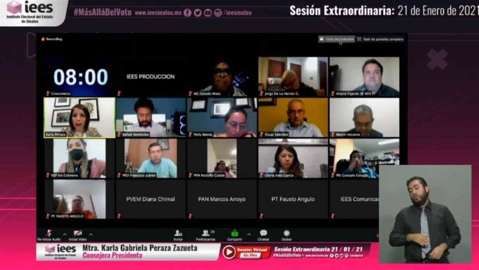 Acata IEES sentencia del TEESIN; otorga 8 días a aspirantes de candidaturas independientes