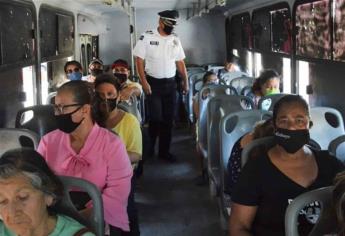 Autoridades de Choix exhortan al uso de cubrebocas en transporte público