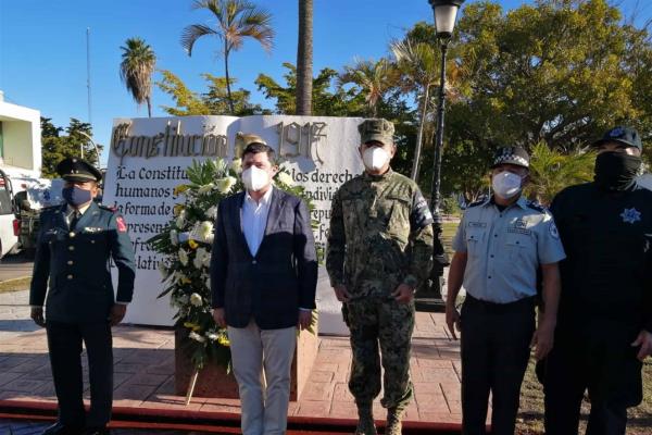 Conmemoran en Ahome el 104 aniversarios de la Constitución de 1917