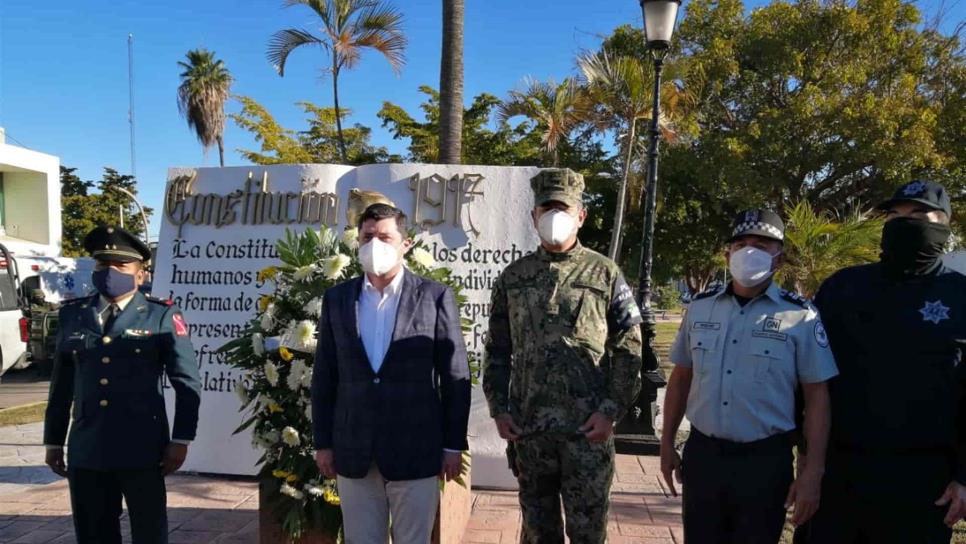 Conmemoran en Ahome el 104 aniversarios de la Constitución de 1917