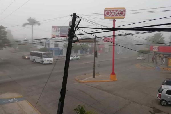 Reportan bancos de niebla en la zona norte