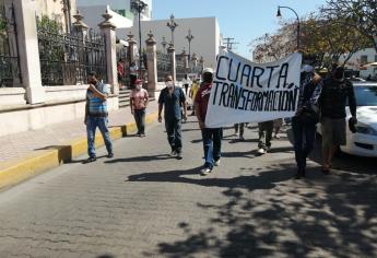 Se manifiestan precaristas de la invasión San Jorge, en Mazatlán