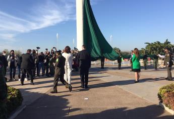 Conmemoran el Día de la Bandera en Culiacán