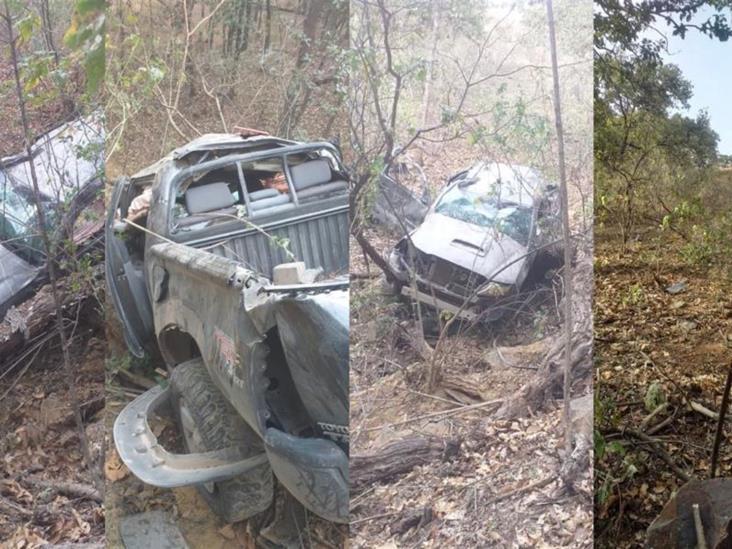 Pareja mochitense cae a una barranca en la ruta Morelazo 2021 Pareja mochitense cae a una barranca en la ruta Morelazo 2021