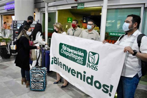 Regresan brigadistas del IMSS Sinaloa que participaron en operación Chapultepec