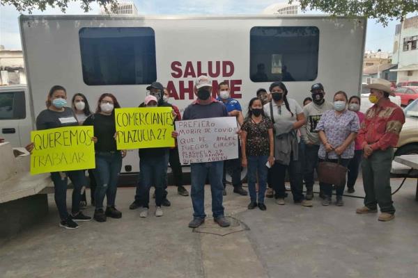 Por semáforo azul, comerciantes regresarán a la Plazuela 27: Salud Municipal