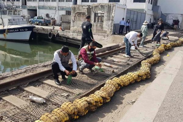 Renuevan biobarda del puente Juárez en Mazatlán