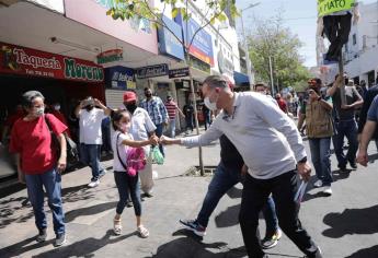 Quirino y alcalde de Culiacán reabren vialidades en Centro Histórico