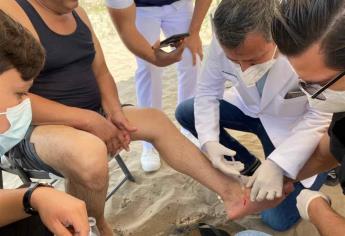 En playas de Ahome prevalecieron las atenciones por picaduras de mantarraya