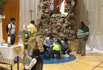 Menor cae del techo en plena misa de resurrección, era el ángel en el Oratorio Don Bosco