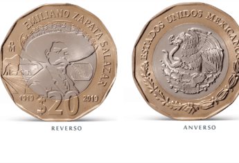 Lanza BM moneda conmemorativa de $20 por centenario de la muerte de Zapata