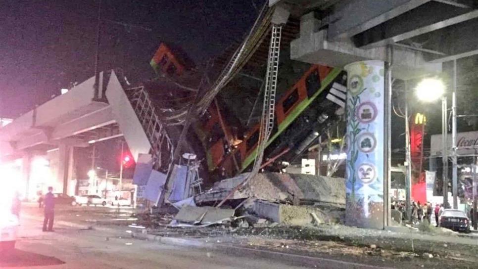 Se desploma tren del Metro en la estación Olivos de la Línea 12