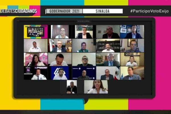 Con la ausencia de Rocha, Coparmex realiza debate entre candidatos a la gubernatura