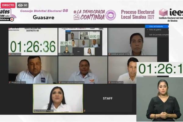Debaten candidatos a la diputación local del distrito 08 de Guasave