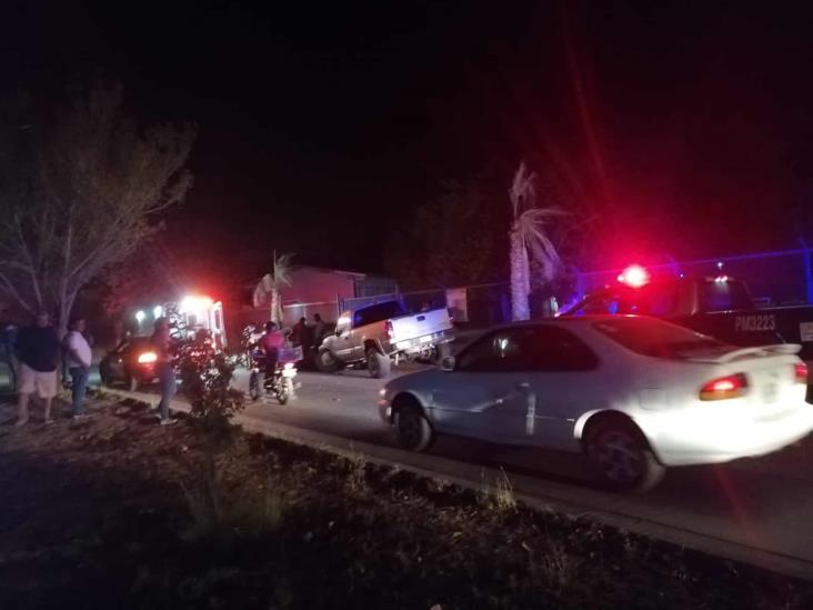 Un lesionado tras aparatoso encontronazo al oriente de Los Mochis Un lesionado tras aparatoso encontronazo al oriente de Los Mochis