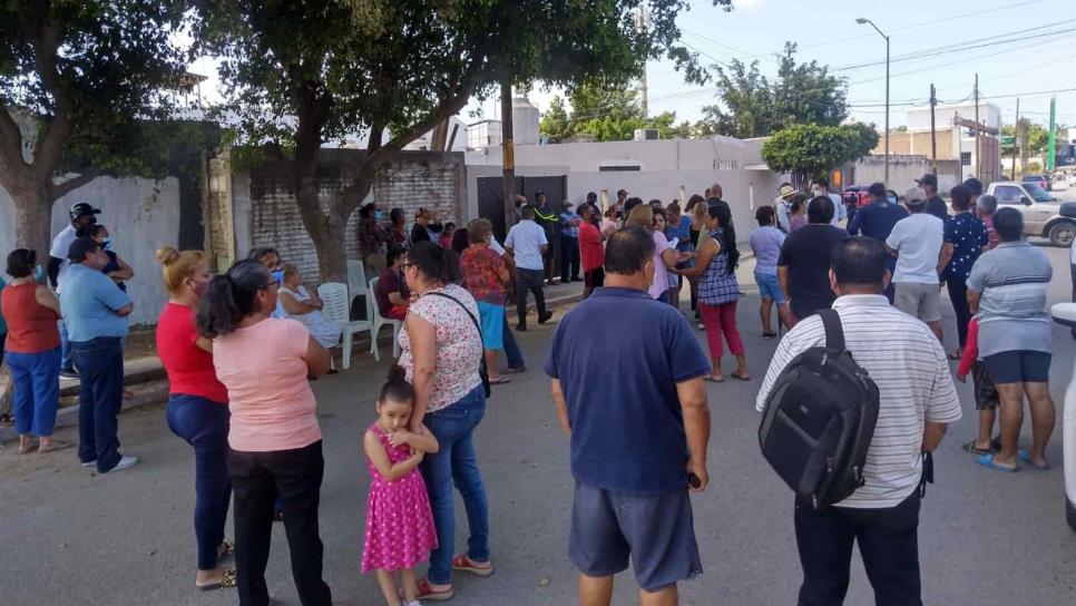 Vecinos de San Jorge se manifiestan; no quieren asfalto en sus calles