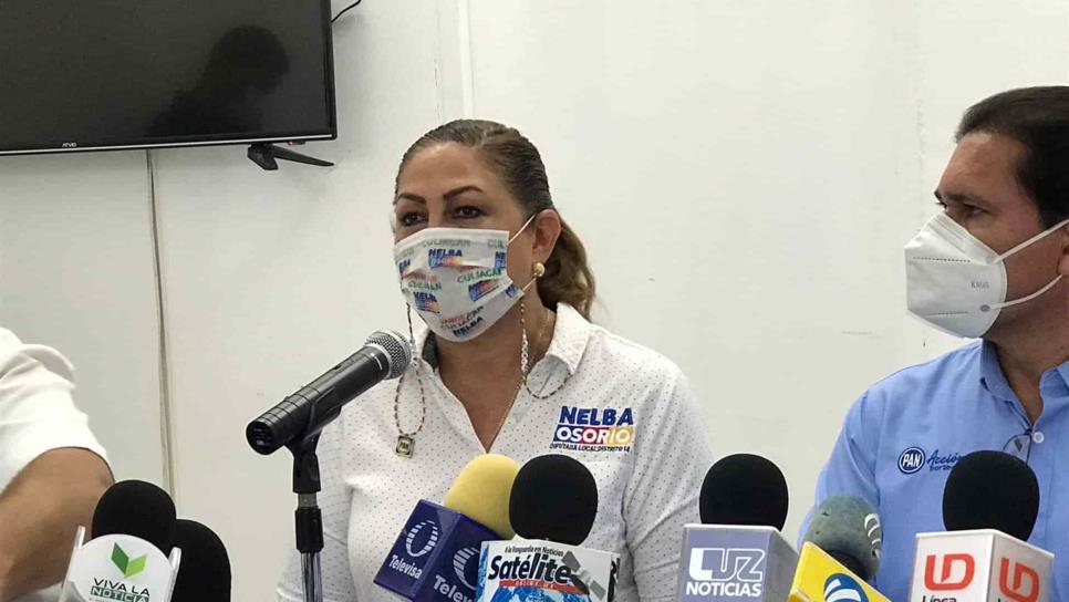 Denuncia candidata Nelba Osorio robo de lonas publicitarias