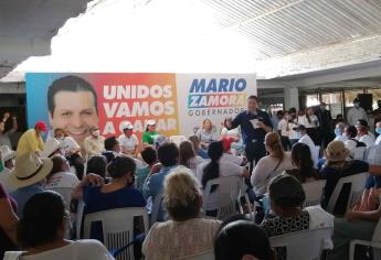 Mario Zamora promete introduccir drenaje en la Isla de la Piedra