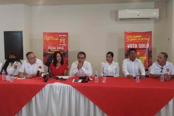 “El PT no declinará a favor de nadie y va sólo”, afirma líder en Mazatlán