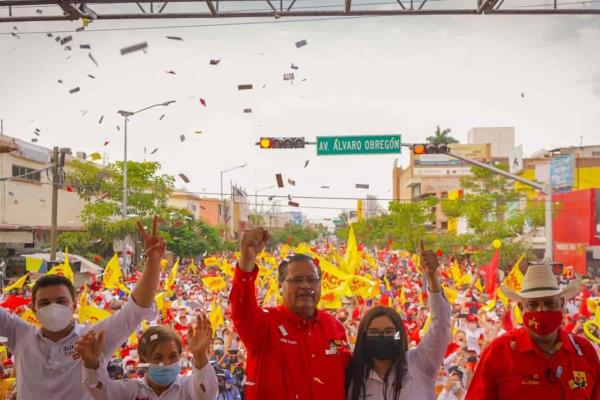 “Este arroz ya se coció”; Mingo Vázquez cierra campaña en Los Mochis