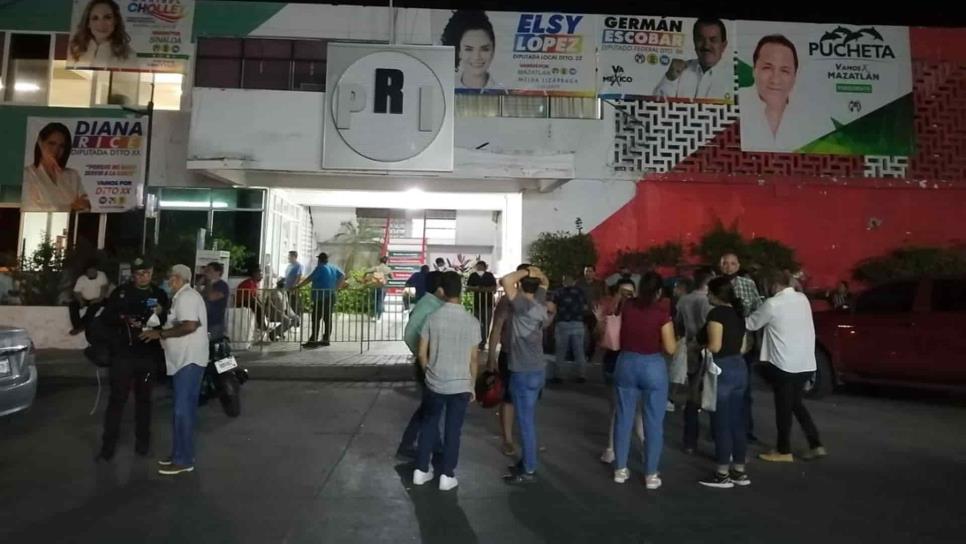 En medio de un gran silencio... así pasó la noche el PRI Mazatlán