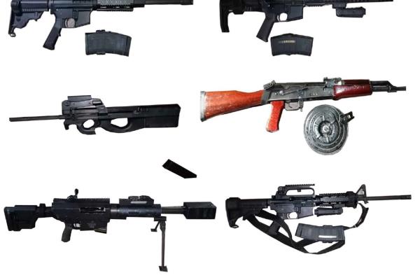 Aseguran a civil, dos vehículos y armamento de alto poder