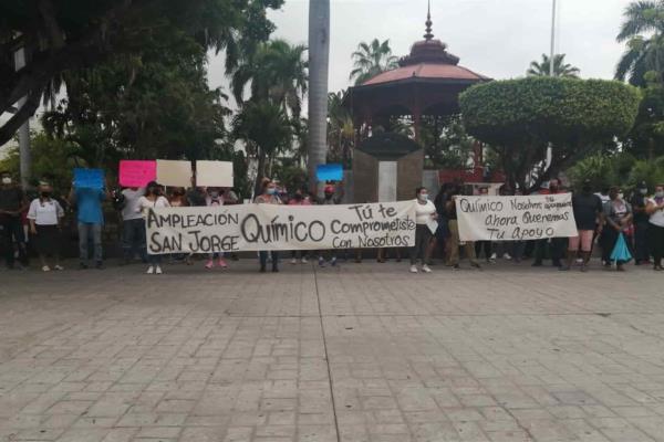 Protestan familias de invasión San Jorge: quieren desalojarlos