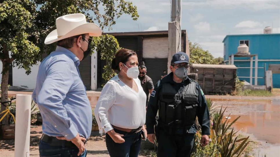 Evalúa Aurelia Leal daños por marejadas en zonas de playa de Guasave