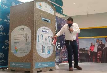 Instalan recolectores de Tetra Pak en Mazatlán: llaman a reciclar