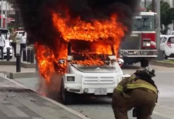 Se incendia pulmonía en la Zona Dorada de Mazatlán