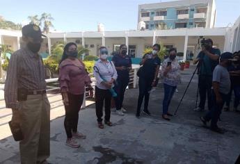 Protestas tianguistas de la Juárez en el Ayuntamiento de Mazatlán