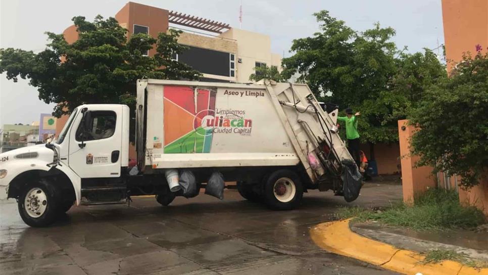 Se retrasa recolección de basura en Culiacán un 20 % por lluvias