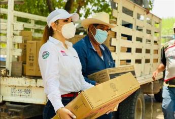 Encabeza Nubia Ramos entrega de apoyos en comunidades de El Fuerte