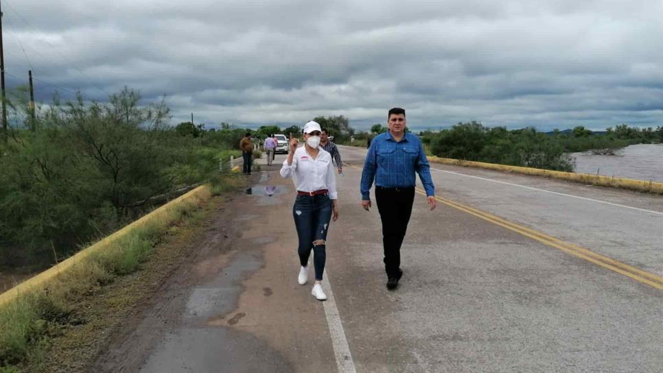 Solicitan cierre de la carretera en Sibajahui, El Fuerte, por alto nivel del arroyo