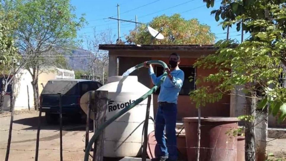 Alcalde de El Fuerte garantiza abastecimiento de agua en el municipio