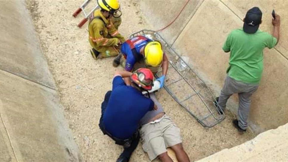 Invidente queda herido tras caer a canal pluvial de Mazatlán Invidente queda herido tras caer a canal pluvial de Mazatlán