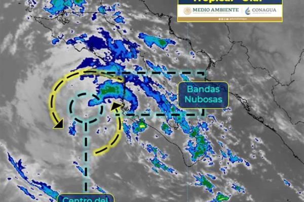 Olaf, como depresión tropical, se debilita y aleja de BCS