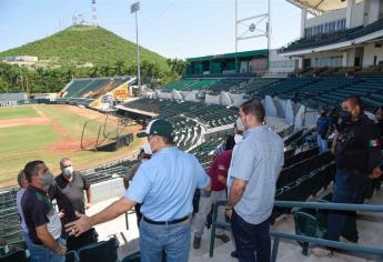 Gobierno Municipal supervisa condiciones del estadio Emilio Ibarra Almada