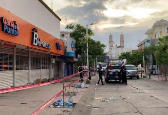 En análisis por riesgo de colapso 6 comercios del centro de Culiacán