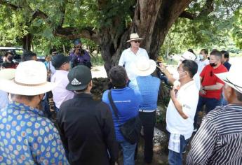 Visita el gobernador Quirino Ordaz viejo pueblo de Santa María