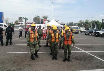 Realizan simulacro en Los Mochis, para recordar víctimas de sismos de 1985 y 2017