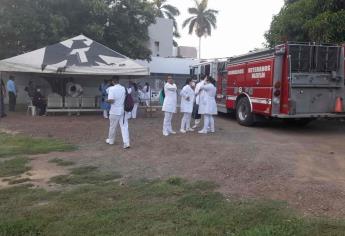 Evacuan a pacientes del ISSSTE Mazatlán tras alerta de incendio