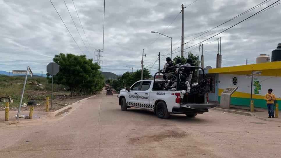 Operativo de la Guardia Nacional en Guamúchil termina en persecución y balacera