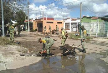 Ejército mexicano realiza recorridos en El Rosario