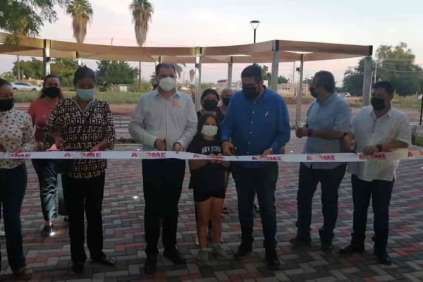 Inauguran parque en Ampliación San Fernando en Los Mochis