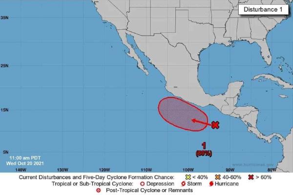 En 5 días podría formarse huracán «Rick» con trayectoria a Sinaloa
